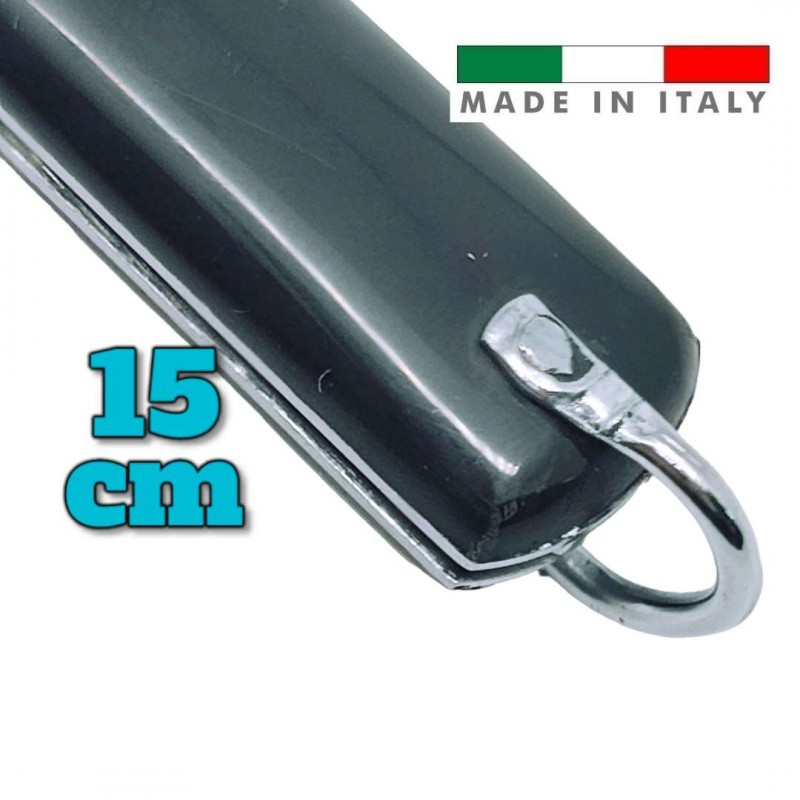 Couteau italien Fraraccio PCF mozzetta ABS noir mitre inox 15 cm