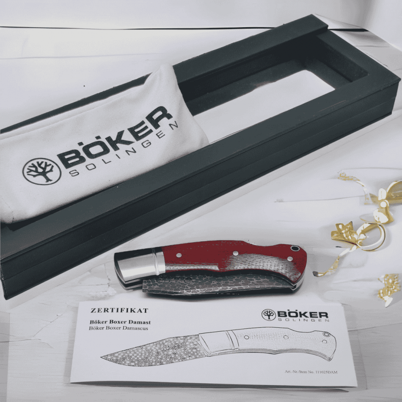 BOKER BOXER MICARTA DAMAS ECAILLE DRAGON RAPHAEL DURAND