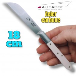 Couteau Au Sabot Langres manche blanc 18cm