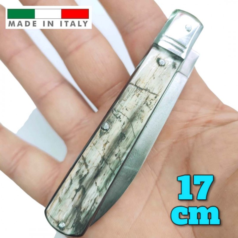 Couteau coltelli Fraraccio PCF Stiletto corne mitre INOX 17 cm