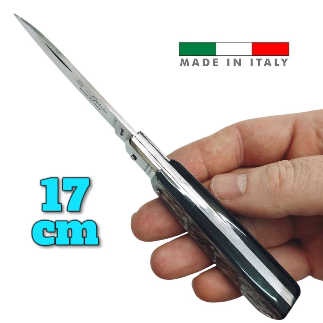 Couteau coltelli Fraraccio PCF Stiletto corne mitre INOX 17 cm