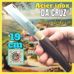 José Da Cruz couteau planalto sans pointe greffoir bois de fer 19cm inox