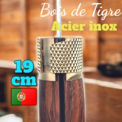 Couteau portugal Jose Da Cruz bois de tigre lame INOX 19cm