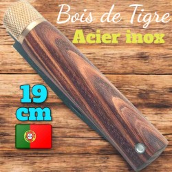 Couteau portugal Jose Da Cruz bois de tigre lame INOX 19cm