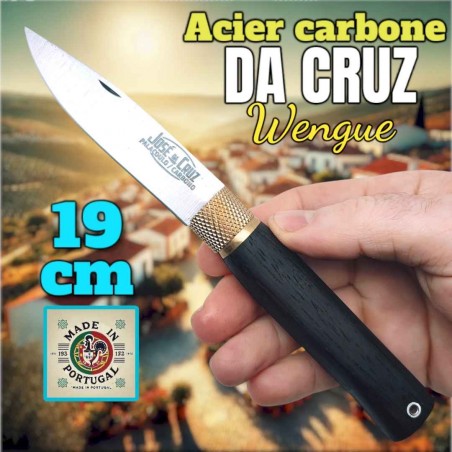 Couteau merendeira José Da Cruz wengue lame carbone 19 cm