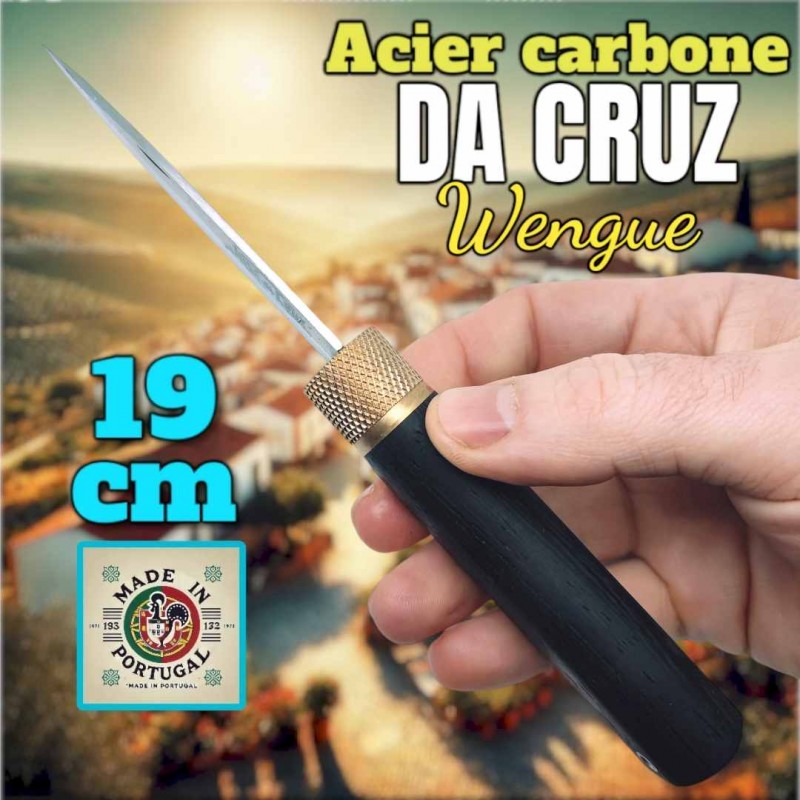 Couteau merendeira José Da Cruz wengue lame carbone 19 cm