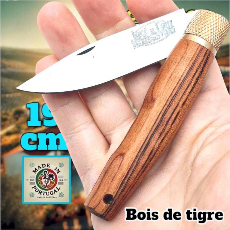 Couteau Jose Da Cruz planalto bois de tigre