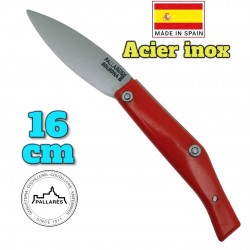 Pallares Solsona berger Pyrénées rouge comun 00 . 16 cm inox