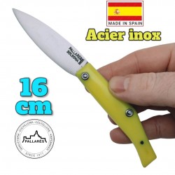 Pallares Solsona berger Pyrénées jaune fluo comun 00 . 16 cm inox