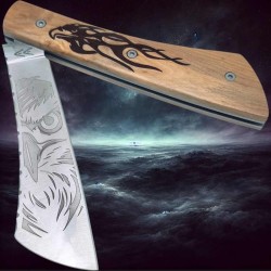 Arca Andrea buis WILD FACE AIGLE marqueterie buis cocobolo guilloché