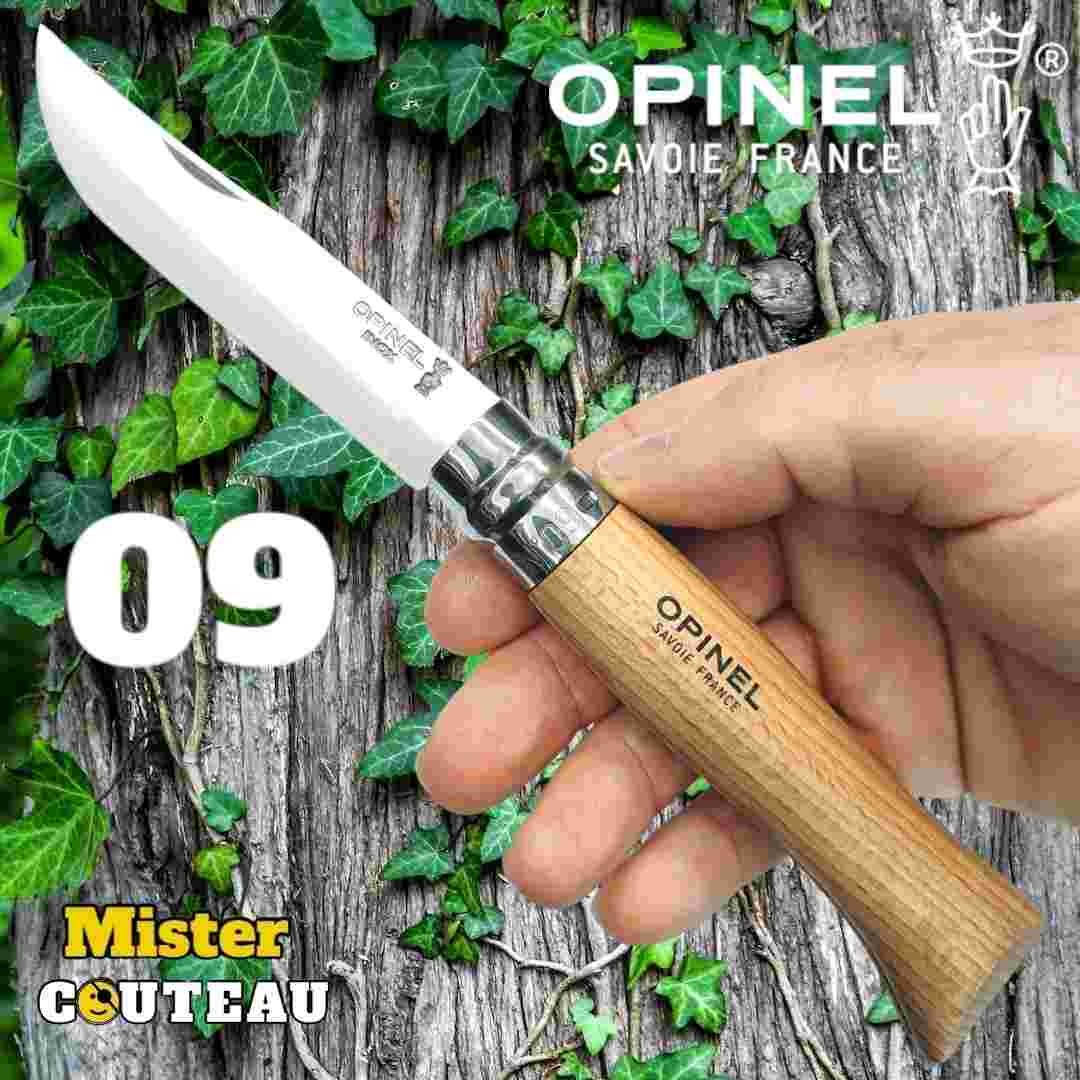 Couteau OPINEL 09 hetre inox 21cm