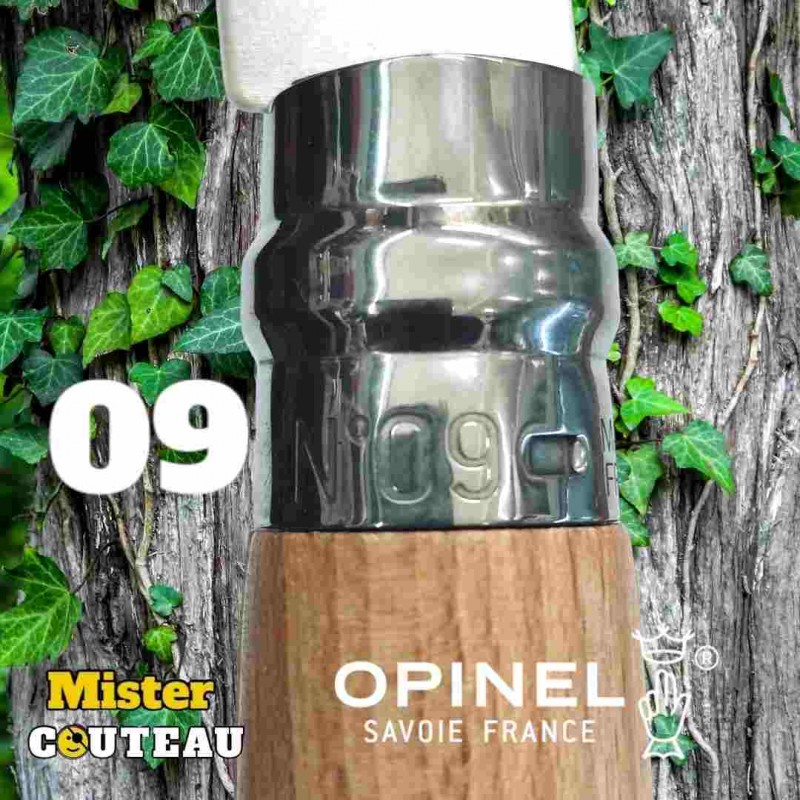 Couteau OPINEL 09 hetre inox 21cm