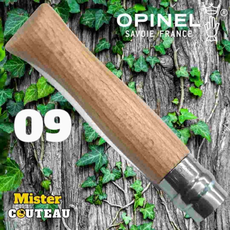 Couteau OPINEL 09 hetre inox 21cm