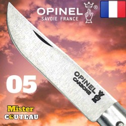 Couteau OPINEL 05 manche hetre lame carbone / 14 cm