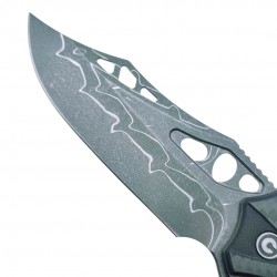 Lame Couteau Civivi Biophase Damascus fibre carbone