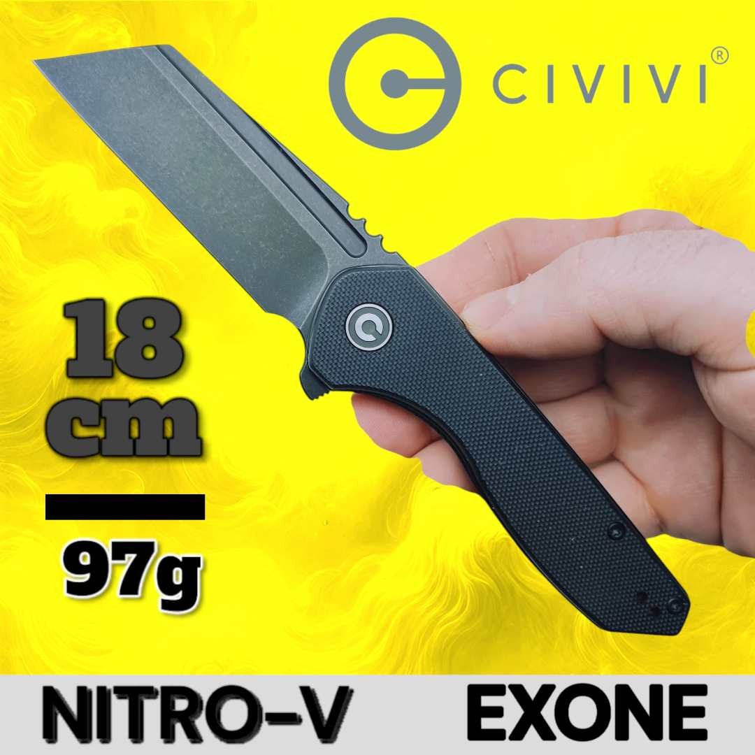 Couteau Civivi Exone noir Nitro-V