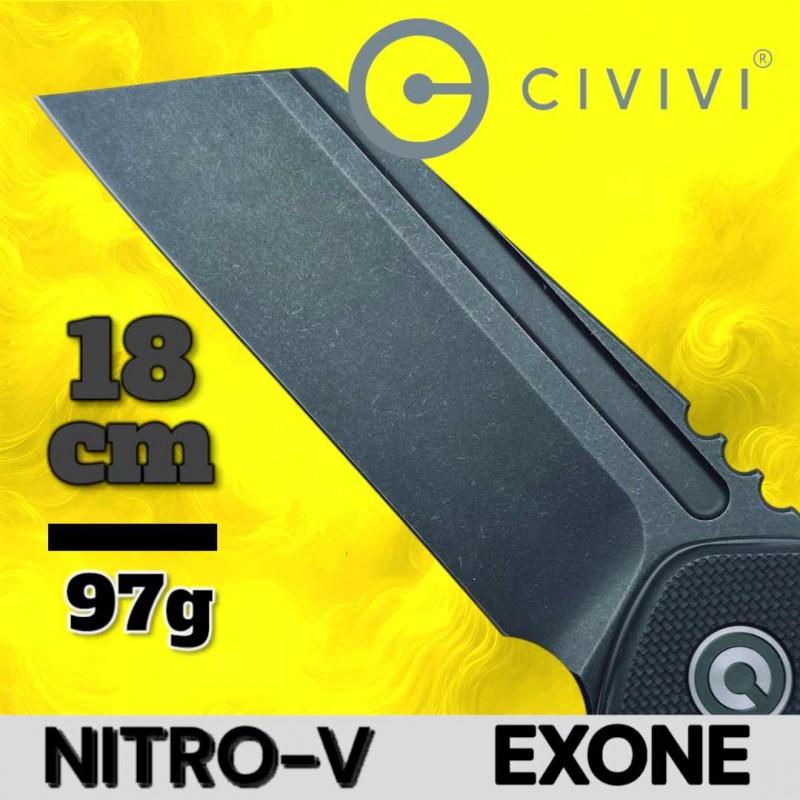 Couteau Civivi Exone noir Nitro-V