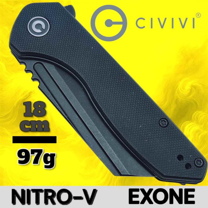 Couteau Civivi Exone noir Nitro-V