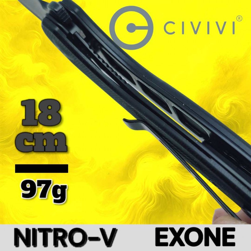 Couteau Civivi Exone noir Nitro-V