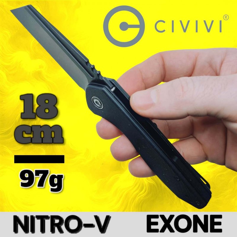 Couteau Civivi Exone noir Nitro-V