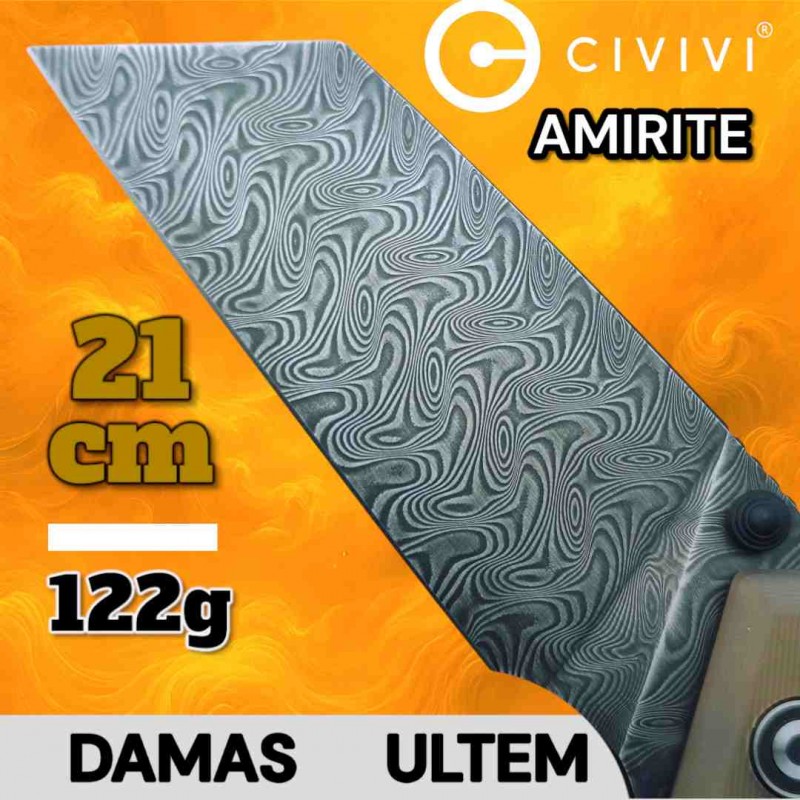 Couteau Civivi Amirite Ultem damas