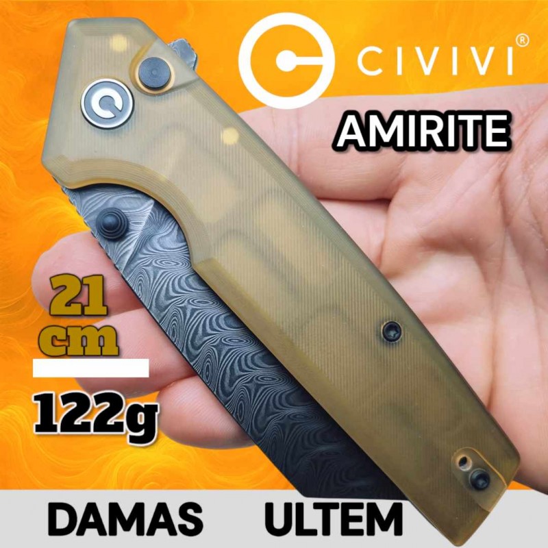 Couteau Civivi Amirite Ultem damas