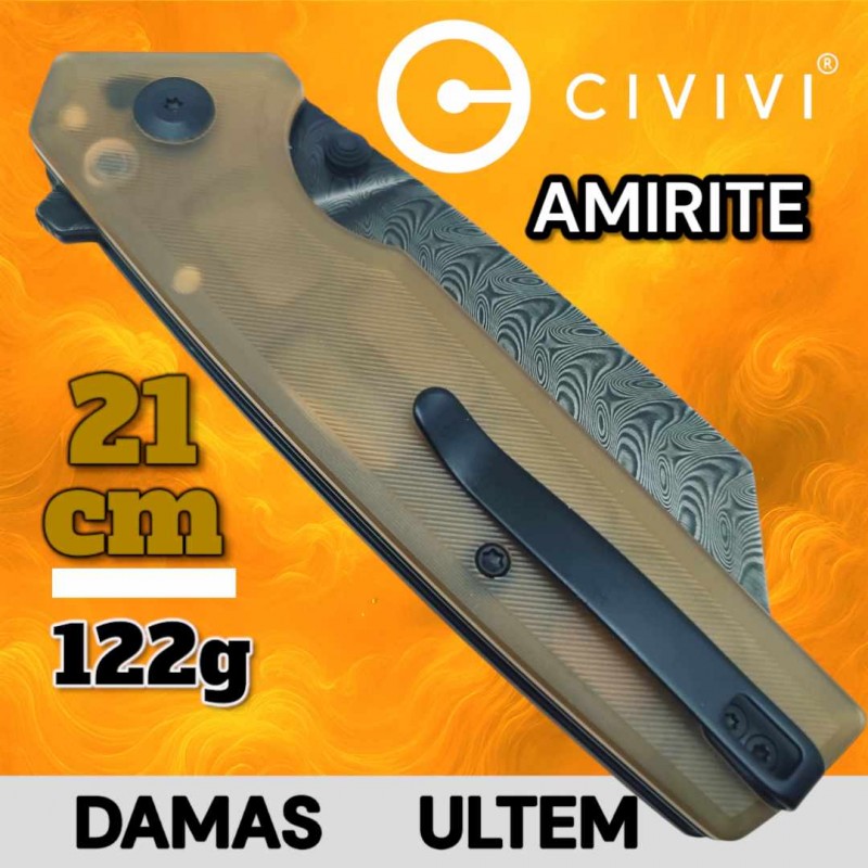 Couteau Civivi Amirite Ultem damas