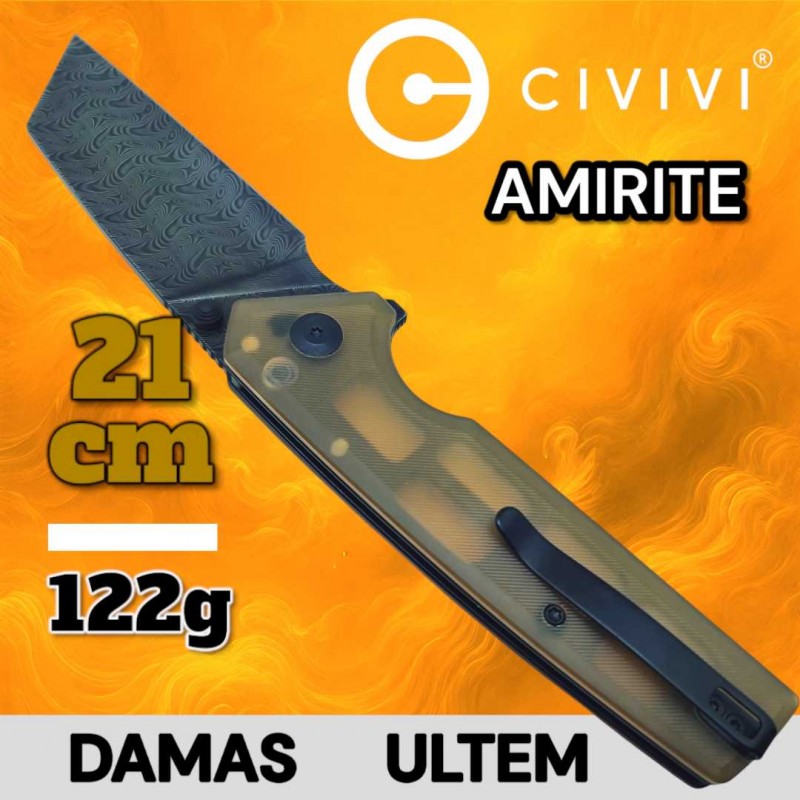 Couteau Civivi Amirite Ultem damas