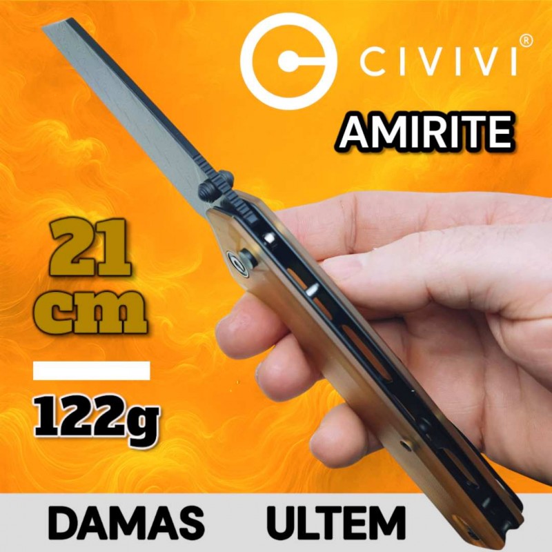 Couteau Civivi Amirite Ultem damas