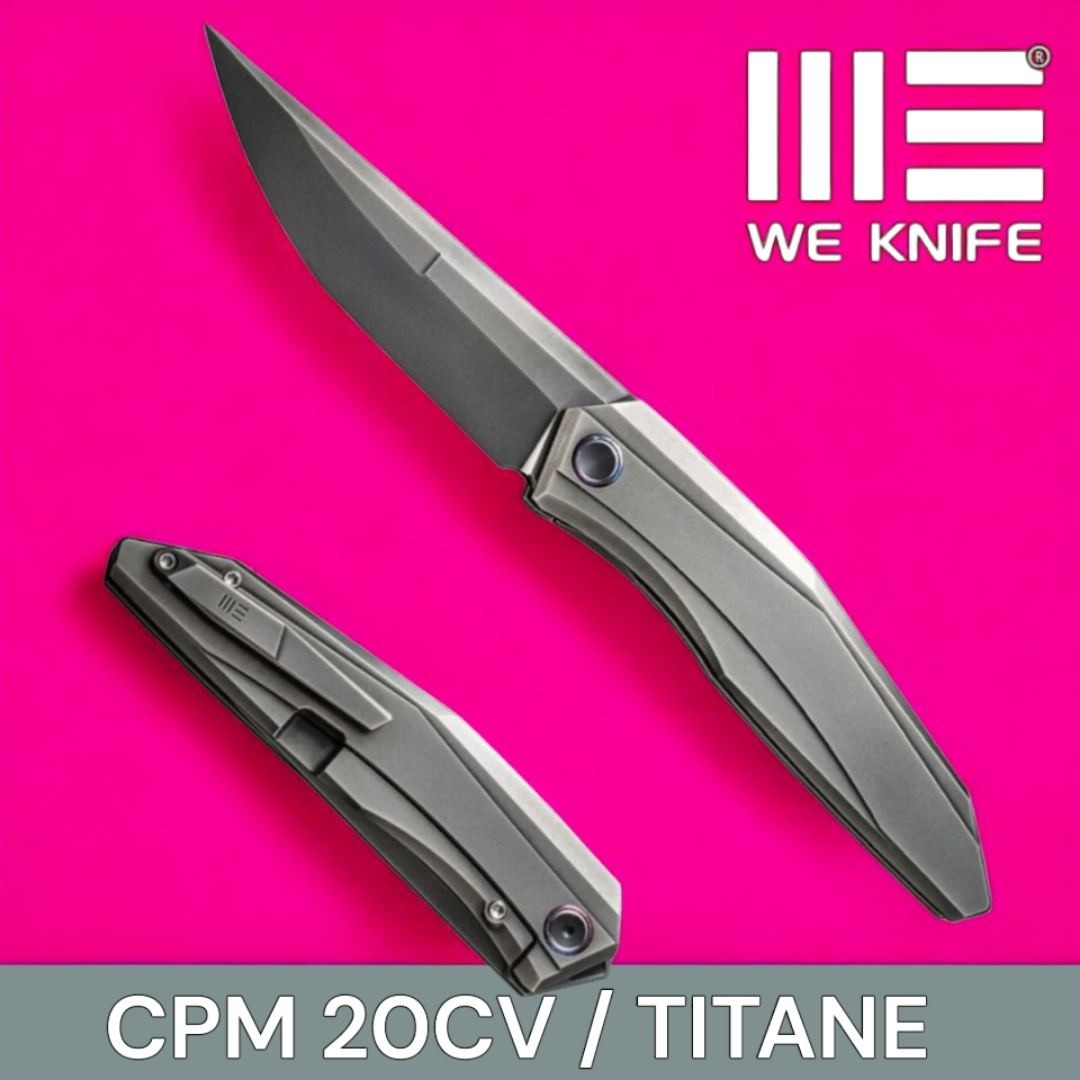 Couteau We Knife Cybernetic titane CPM 20CV édition limitée