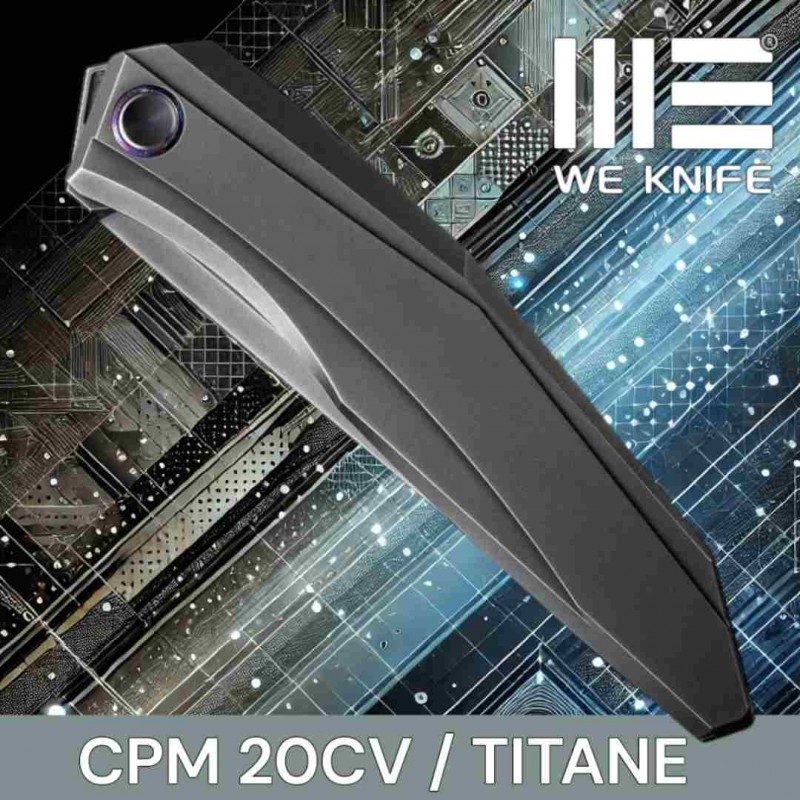 Couteau We Knife Cybernetic titane CPM 20CV édition limitée