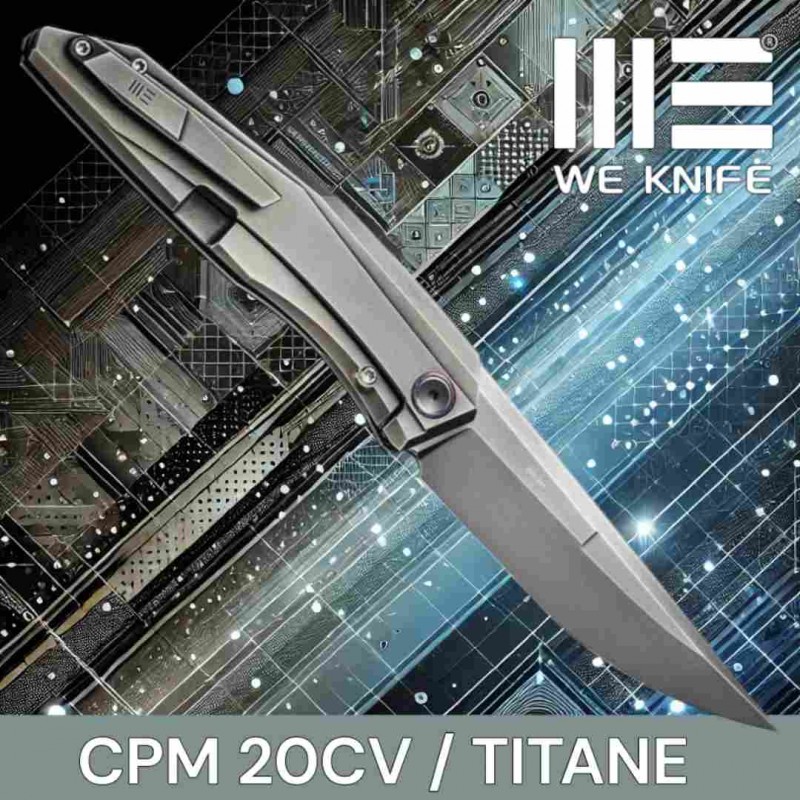 Couteau We Knife Cybernetic titane CPM 20CV édition limitée