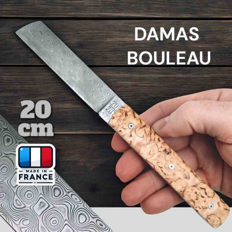 Couteau  20/20 damas bouleau de Finlande Le Fidèle