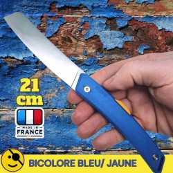 Couteau Clovis bicolore bleu jaune Florinox