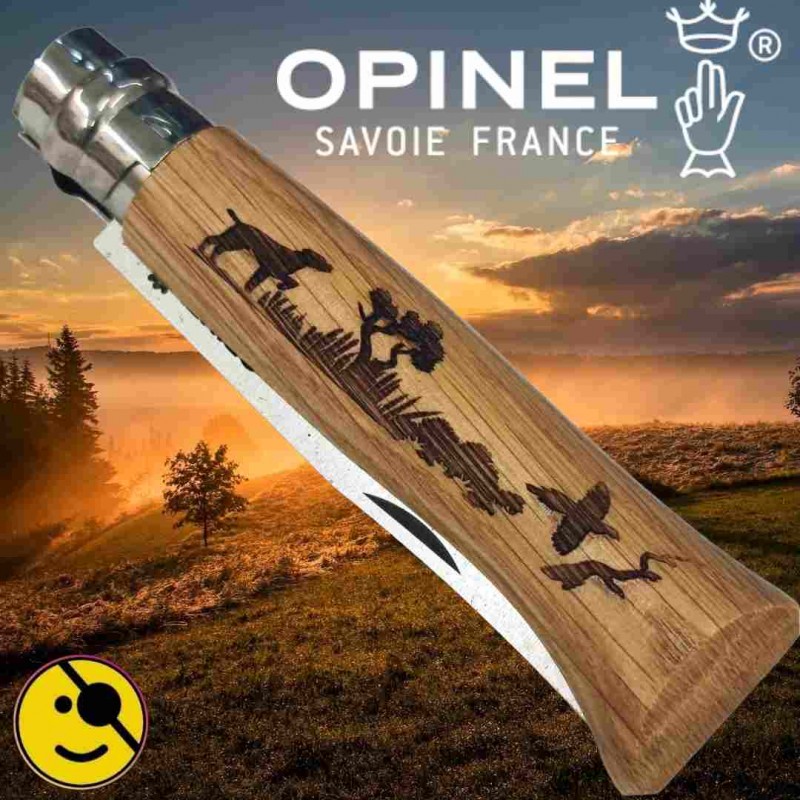 Couteau Opinel Animalia chien chasse