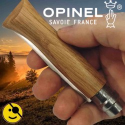 Couteau OPINEL 08 Animalia chien chasse lame inox manche chene