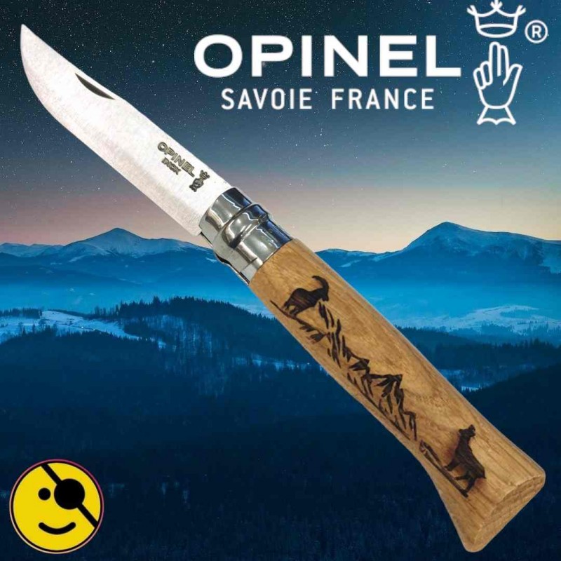 Couteau Opinel Animalia isard chamois