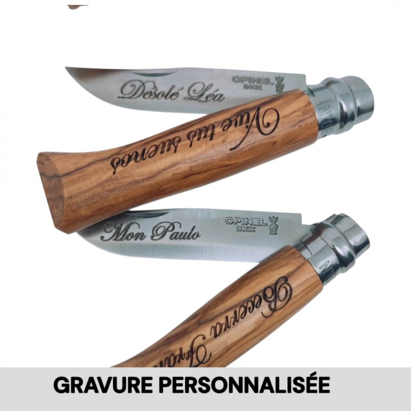 Couteau OPINEL 08 hetre lame carbone