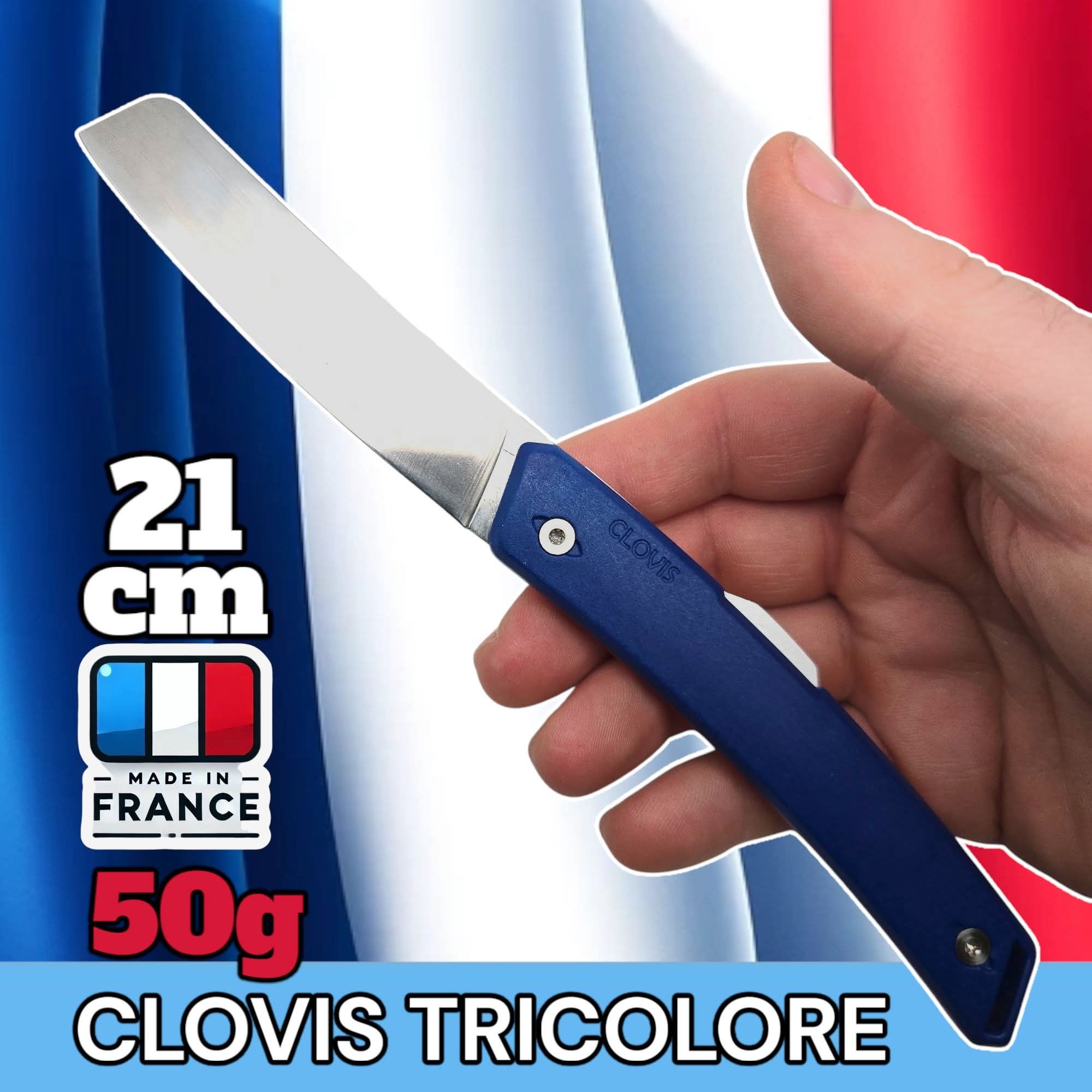 Couteau Clovis tricolore...