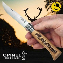 Couteau OPINEL 08 Animalia cerf lame inox 19.5cm