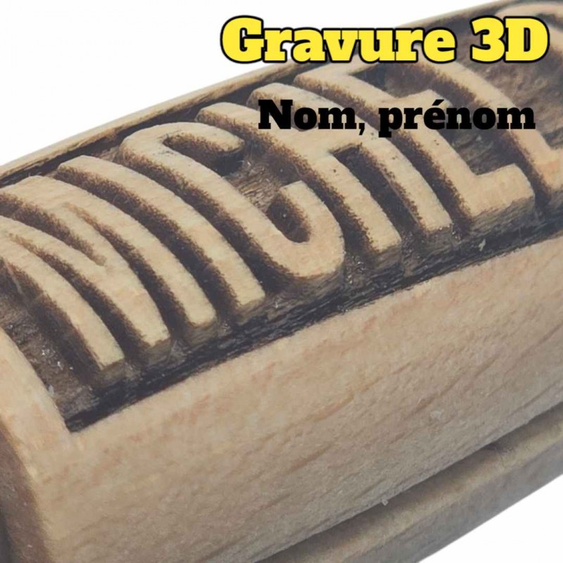 Couteau Opinel N 8 gravure 3D