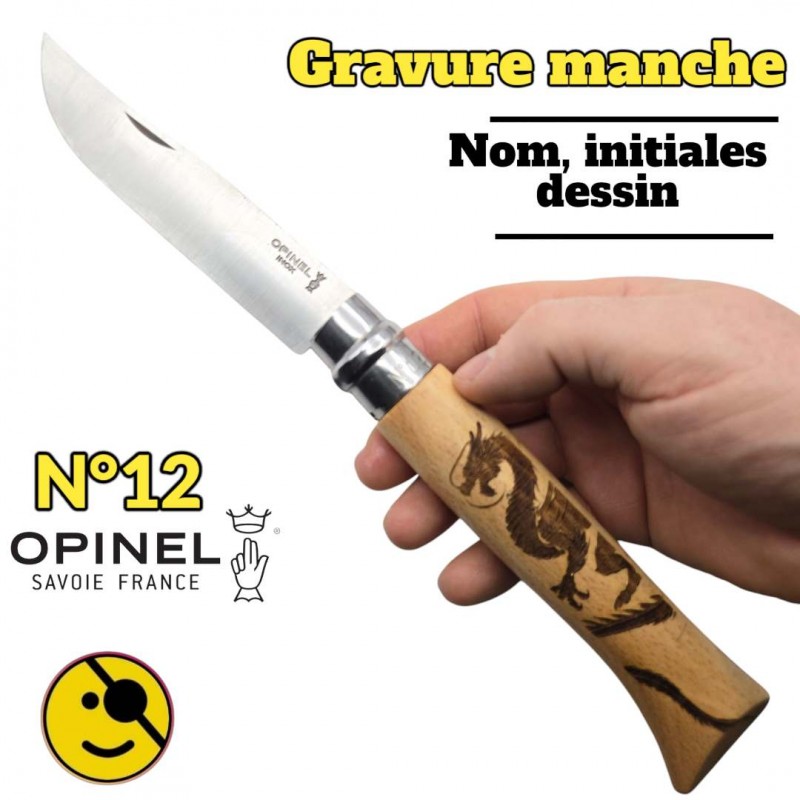 Opinel n 12 personnalisé Dragon