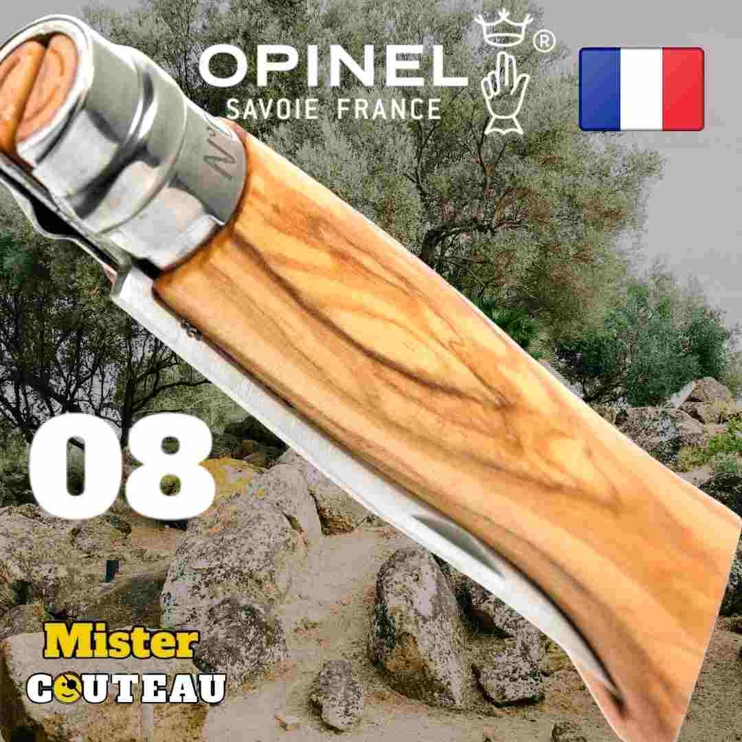 Couteau OPINEL 08 olivier inox 19.5cm