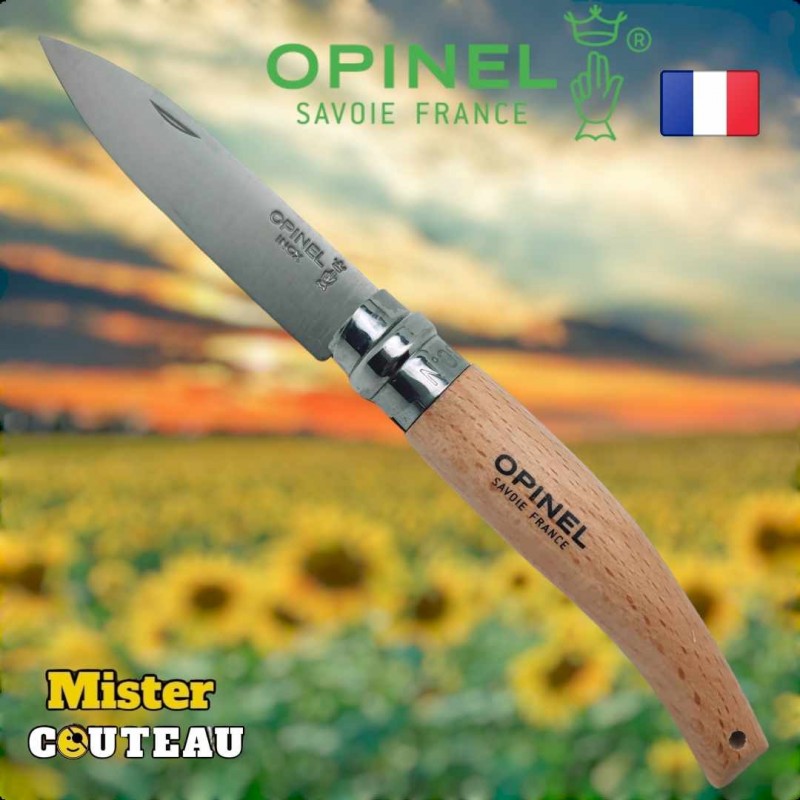 Couteau OPINEL jardin le pointu 08 hetre inox 19.5cm