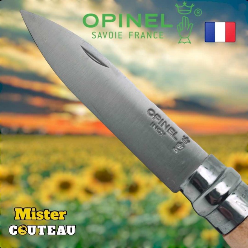 Couteau OPINEL jardin le pointu 08 hetre inox 19.5cm