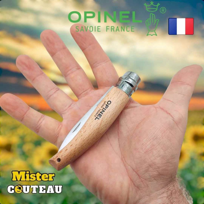 Couteau OPINEL jardin le pointu 08 hetre inox 19.5cm