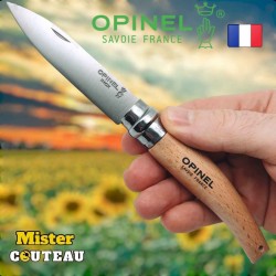 Couteau OPINEL jardin le pointu 08 hetre inox 19.5cm