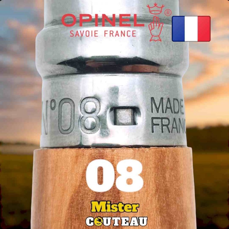 Couteau OPINEL 08 olivier inox 19.5cm