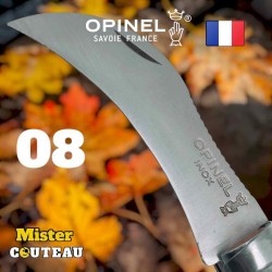 Champignon brosse n 08 couteau Opinel lame inox