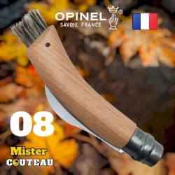 Champignon brosse n 08 couteau Opinel lame inox